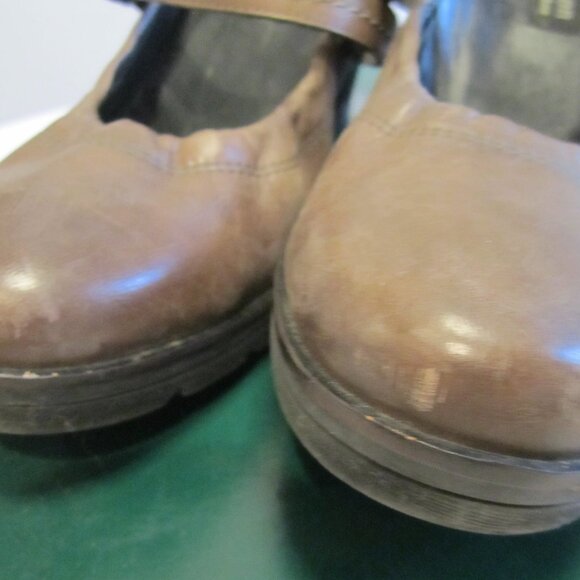 GRAY Austria 5 US7.5 EU 38 PAUL GREEN DAHLIA STACKED HEEL MARY JANE pump +BOX - Picture 4 of 9